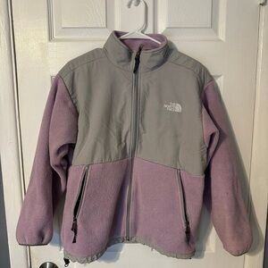 The North Face Kids' Lavender and Gray Puffer Jacket